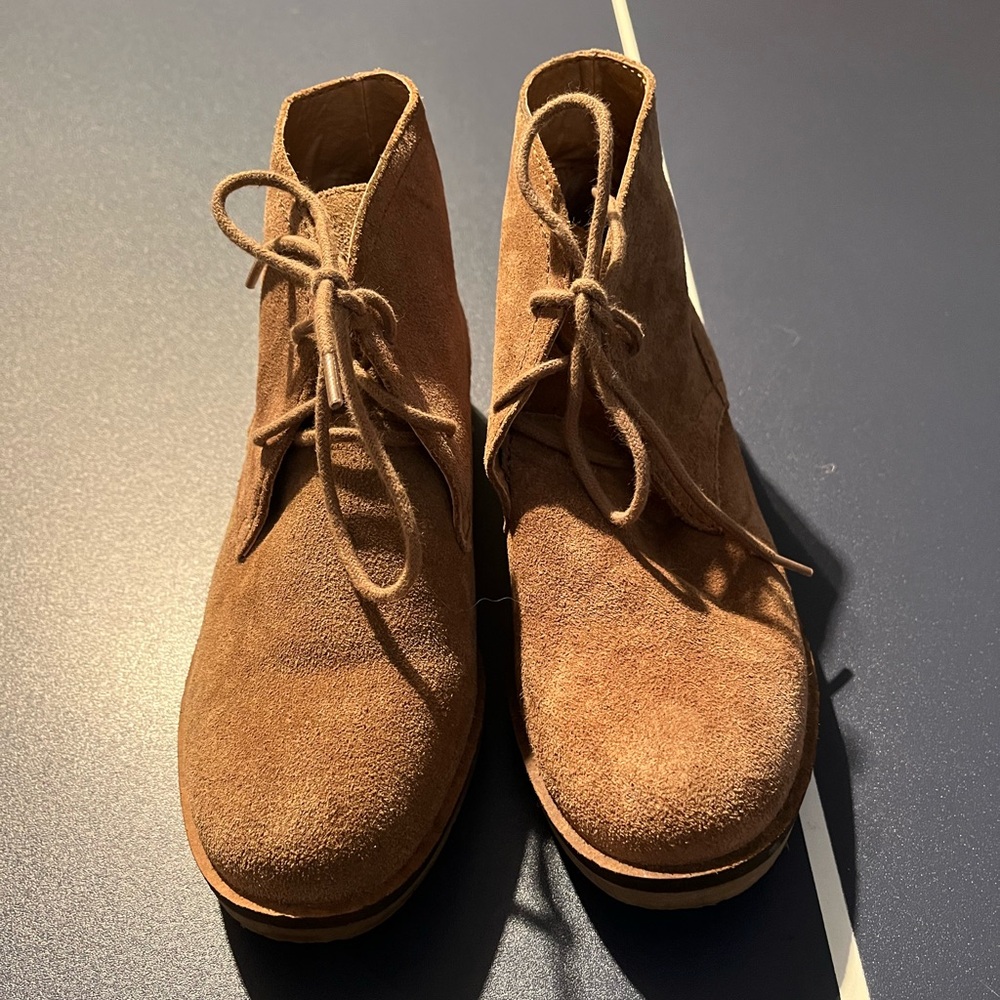 Lucky Brand Women's Tan Suede Ankle Booties